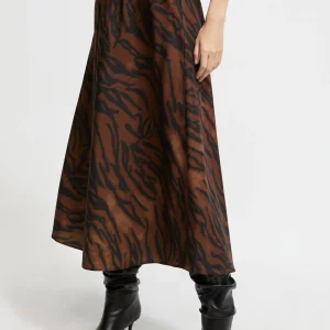 Lola Casademunt Animal Print | Vestidos Y Faldas<Falda estampado animal MARRON-NEGRO