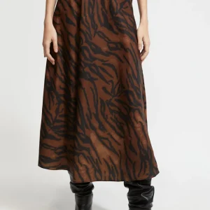 Lola Casademunt Animal Print | Vestidos Y Faldas<Falda estampado animal MARRON-NEGRO