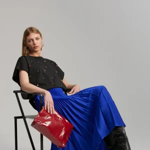 Lola Casademunt Vestidos Y Faldas<Falda plisada AZULELECTRICO
