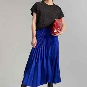 Lola Casademunt Vestidos Y Faldas<Falda plisada AZULELECTRICO