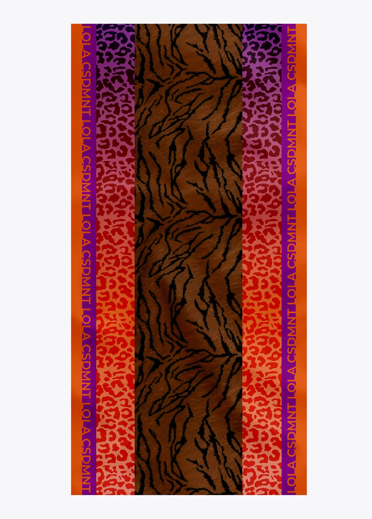 fular_animal_print_2.webp Lola Casademunt Animal Print | Bufandas Y Pañuelos<Fular animal print ROJO-NEGRO