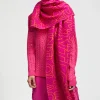 Lola Casademunt Otros Complementos | Bufandas Y Pañuelos<Fular plisado logotipado ROSA-CRUDO