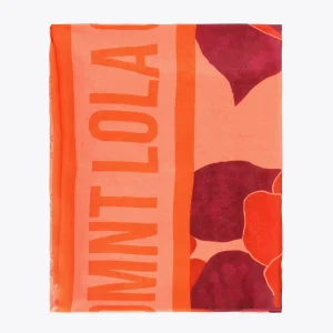 Lola Casademunt Accesorios<Fulard tonos naranaja NARANJA-ROJO