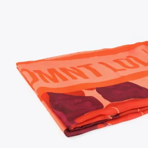 Lola Casademunt Accesorios<Fulard tonos naranaja NARANJA-ROJO