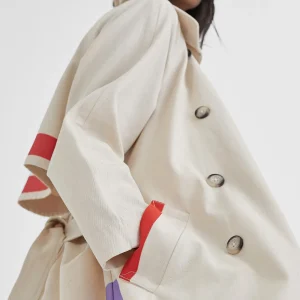 Lola Casademunt Chaquetas Y Gabardinas<Gabardina color CRUDO