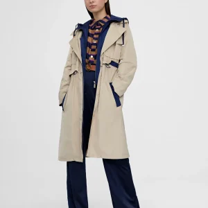 Lola Casademunt Chaquetas Y Gabardinas | Abrigos Y Cazadoras<Gabardina con capucha BEIG