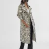 Lola Casademunt Chaquetas Y Gabardinas | Abrigos Y Cazadoras<Gabardina efecto serpiente NEGRO-MARRON