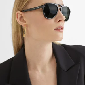 Lola Casademunt Otros Complementos | Gafas<Gafas de sol tipo aviador NEGRO