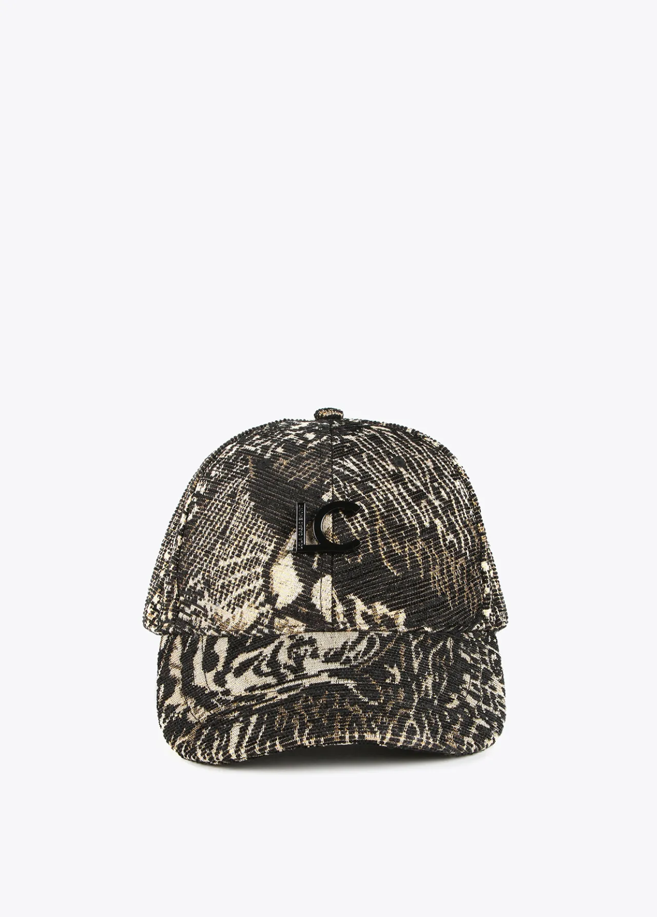 gorra_jacquard_1.webp Lola Casademunt Animal Print | Gorros Sombreros Y Guantes<Gorra jacquard NEGRO-METAL