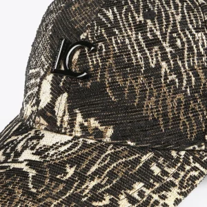 Lola Casademunt Animal Print | Gorros Sombreros Y Guantes<Gorra jacquard NEGRO-METAL