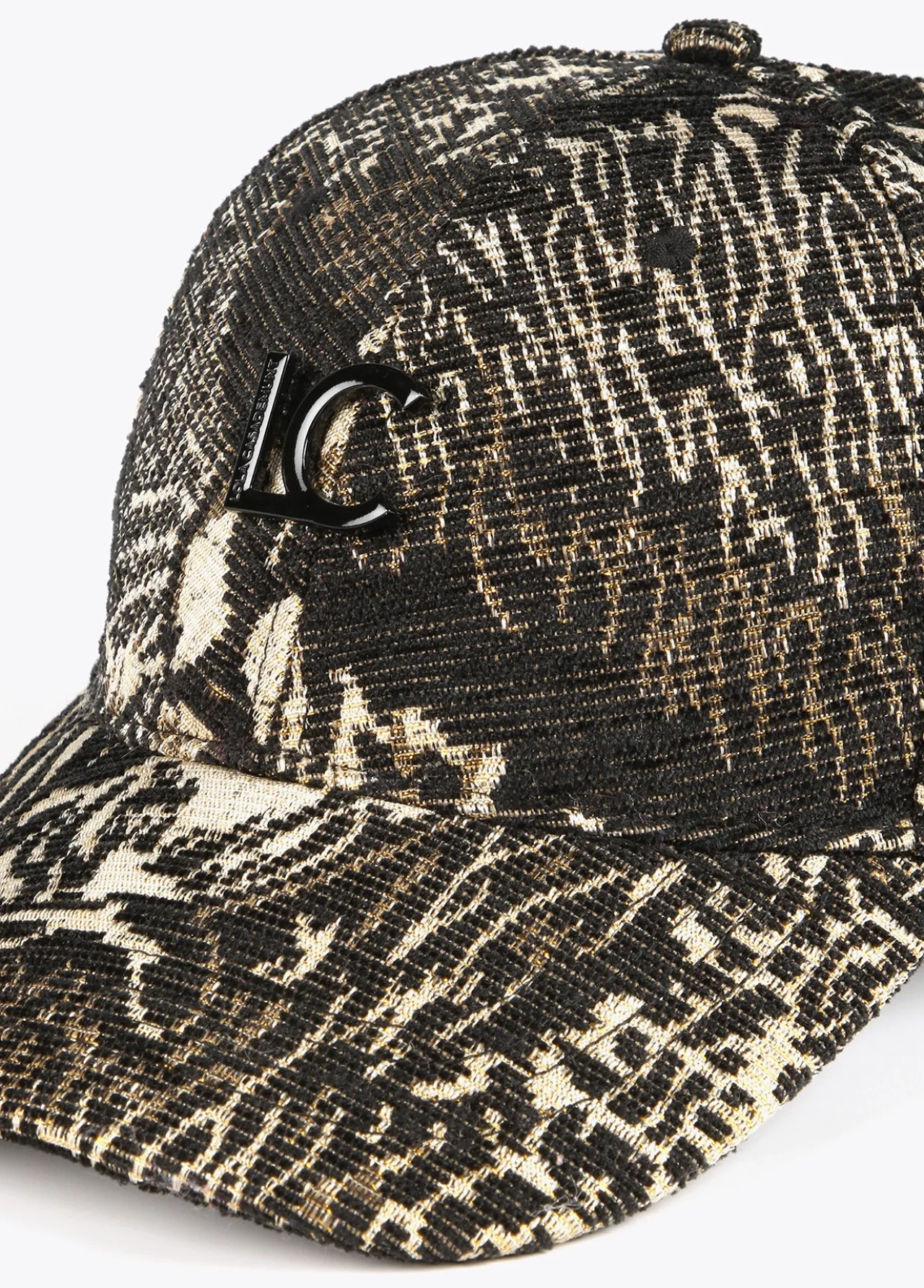 gorra_jacquard_3.webp Lola Casademunt Animal Print | Gorros Sombreros Y Guantes<Gorra jacquard NEGRO-METAL