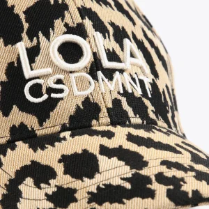 Lola Casademunt Accesorios | Baño<Gorra visera animal print CRUDO-MARRON