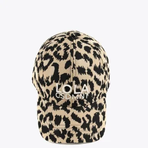 Lola Casademunt Accesorios | Baño<Gorra visera animal print CRUDO-MARRON