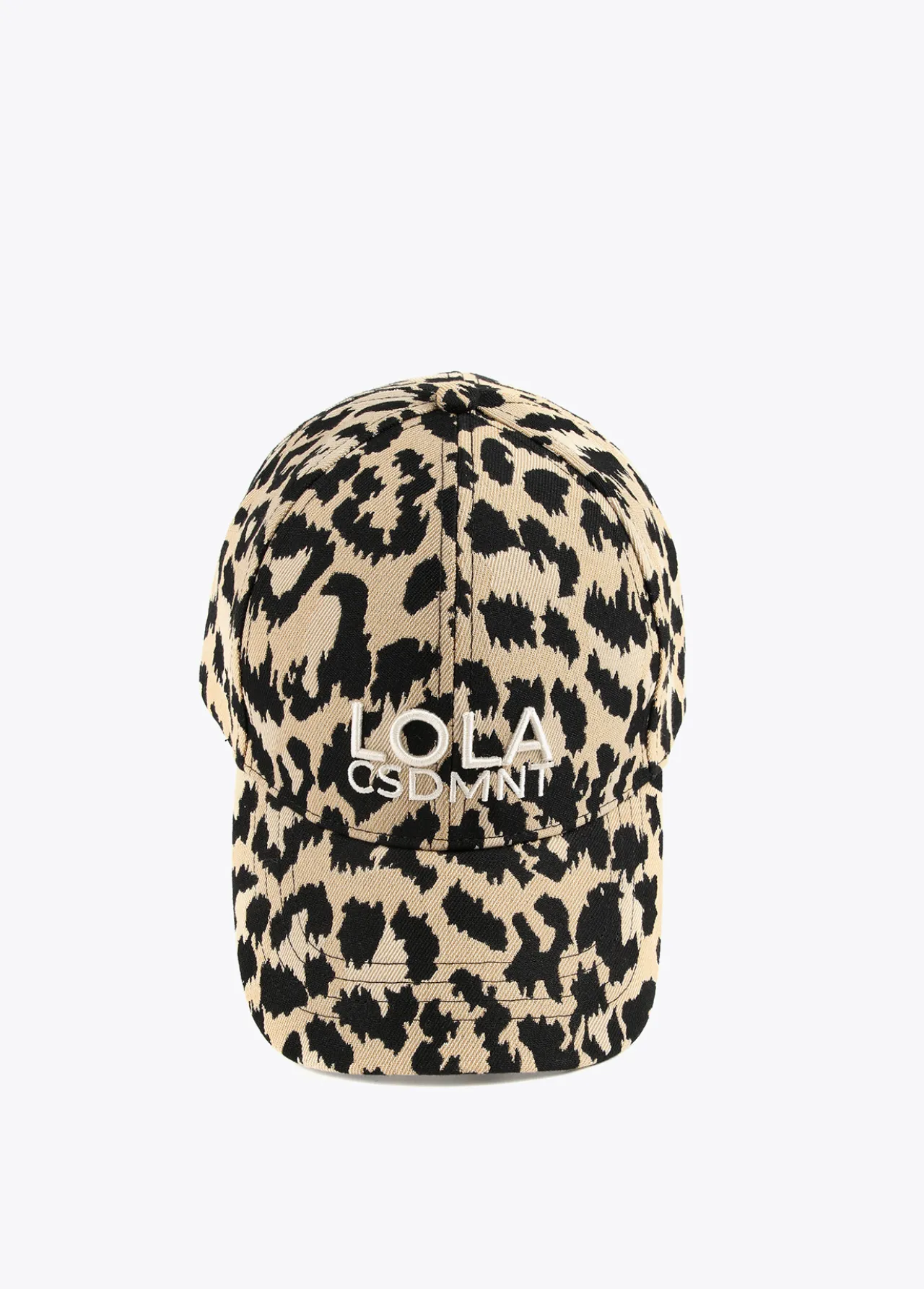 gorra_visera_animal_print_4.webp Lola Casademunt Accesorios | Baño<Gorra visera animal print CRUDO-MARRON