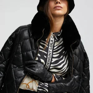 Lola Casademunt Gorros Sombreros Y Guantes<Guantes acolchados NEGRO