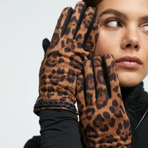 Lola Casademunt Animal Print | Gorros Sombreros Y Guantes<Guantes animal print MARRON-NEGRO