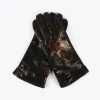 Lola Casademunt Animal Print | Gorros Sombreros Y Guantes<Guantes animal print metalizado MARRON-NEGRO
