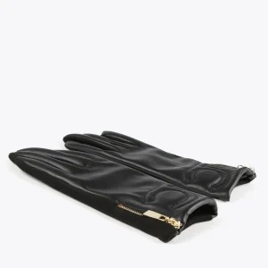 Lola Casademunt Gorros Sombreros Y Guantes<Guantes efecto piel NEGRO