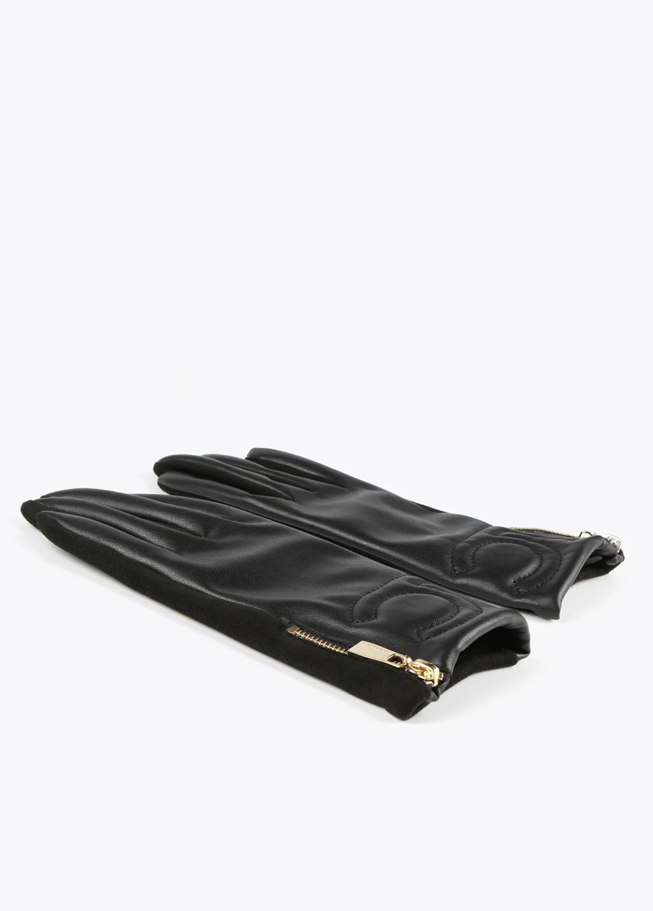 guantes_efecto_piel_3-1.webp Lola Casademunt Gorros Sombreros Y Guantes<Guantes efecto piel NEGRO