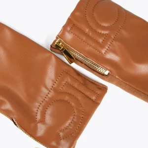 Lola Casademunt Gorros Sombreros Y Guantes<Guantes efecto piel MARRON
