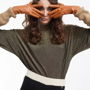 Lola Casademunt Gorros Sombreros Y Guantes<Guantes puño canalé CAMEL