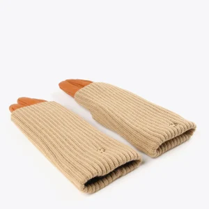 Lola Casademunt Gorros Sombreros Y Guantes<Guantes puño canalé CAMEL