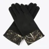 Lola Casademunt Animal Print | Gorros Sombreros Y Guantes<Guantes tejido jacquard NEGRO-METAL