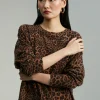 Lola Casademunt Animal Print | Punto<Jersey animal print MARRON-NEGRO