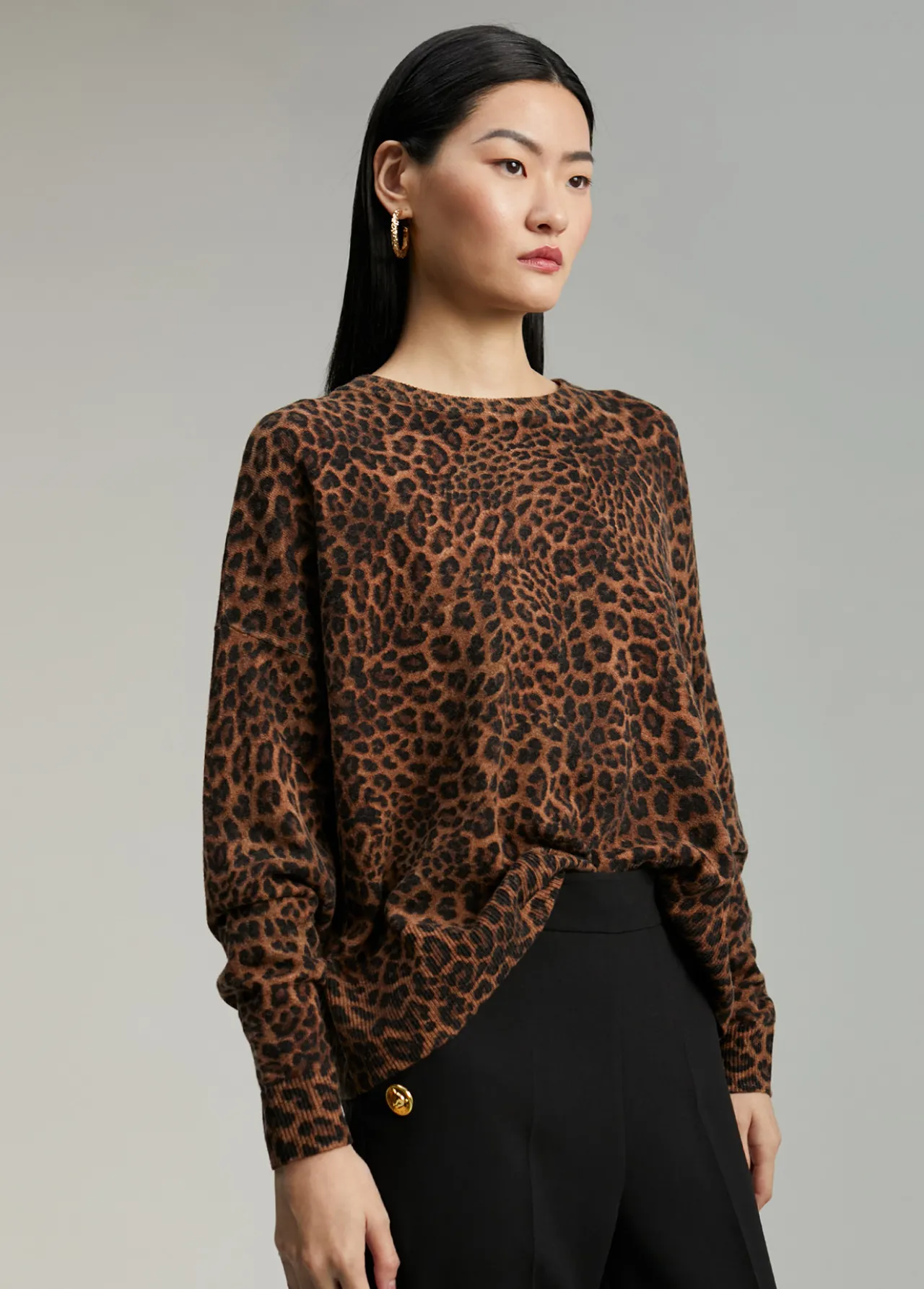 jersey_animal_print_3.webp Lola Casademunt Animal Print | Punto<Jersey animal print MARRON-NEGRO