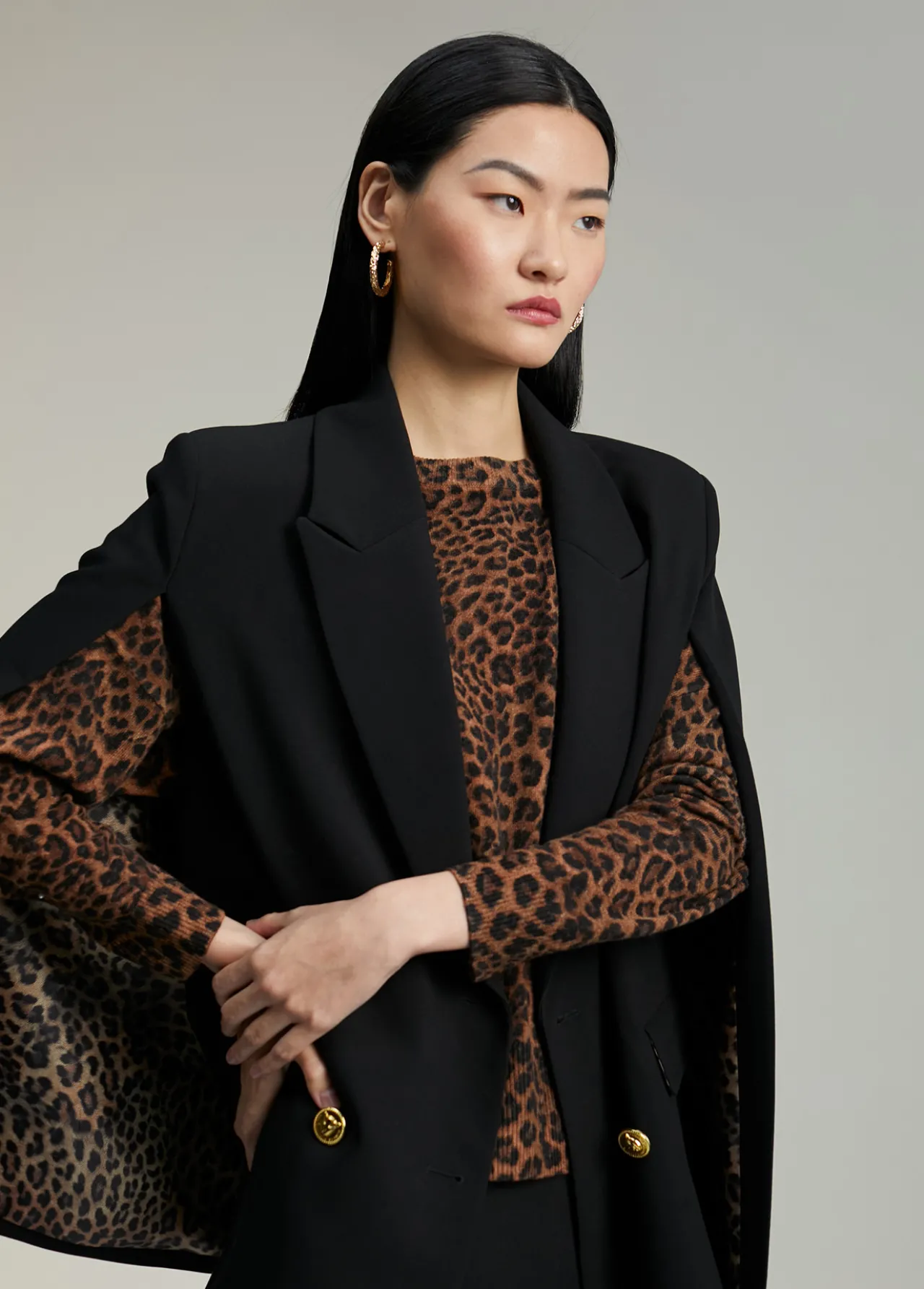 jersey_animal_print_6.webp Lola Casademunt Animal Print | Punto<Jersey animal print MARRON-NEGRO