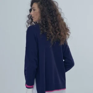 Lola Casademunt Punto | Sudaderas<Jersey azul |  Ropa | Lola Casademunt NAVY