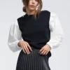 Lola Casademunt Punto | Camisas Y Blusas<Jersey combinado NEGRO-BLANCO