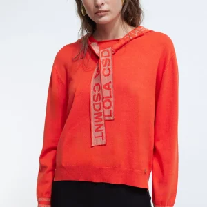 Lola Casademunt Punto<Jersey con capucha NEGRO-METAL