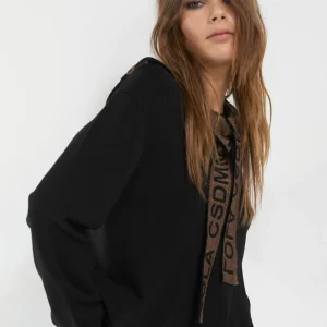 Lola Casademunt Punto<Jersey con capucha NEGRO-METAL
