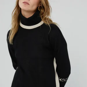 Lola Casademunt Punto<Jersey cuello alto MARRON-NARANJA