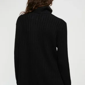Lola Casademunt Punto<Jersey cuello alto con tachas NEGRO