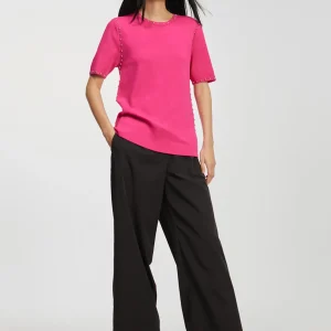 Lola Casademunt Punto<Jersey de punto tachas NEGRO