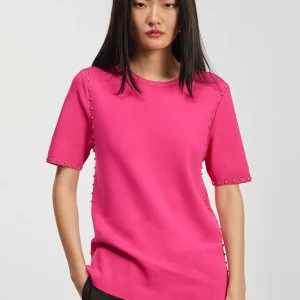 Lola Casademunt Punto<Jersey de punto tachas NEGRO