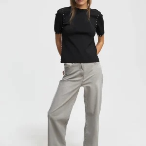 Lola Casademunt Punto<Jersey de punto tachas NEGRO