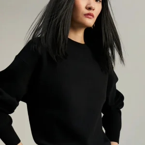 Lola Casademunt Punto<Jersey detalle botones NEGRO