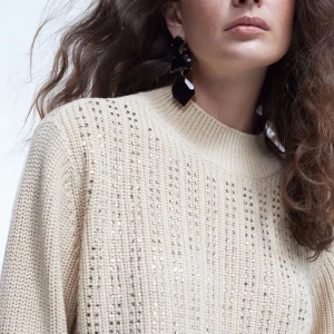 Lola Casademunt Punto<Jersey detalle strass CRUDO