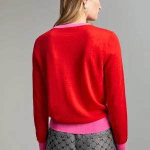 Lola Casademunt Punto<Jersey detalle strass CAMEL