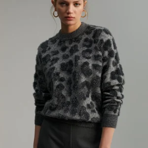 Lola Casademunt Animal Print | Punto<Jersey fantasía animal print GRIS-NEGRO