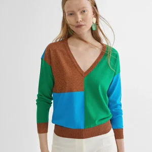 Lola Casademunt Punto<Jersey multicolor ROSA-METAL