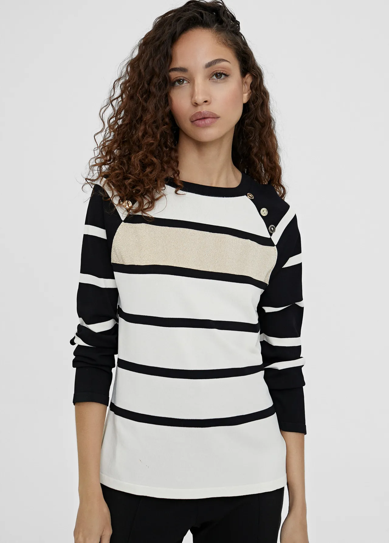 jersey_punto_de_rayas_3.webp Lola Casademunt Punto<Jersey punto de rayas NEGRO-CRUDO