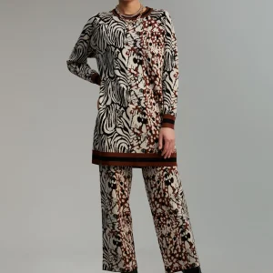 Lola Casademunt Animal Print | Punto<Jersey punto estampado MARRON-NEGRO