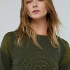 Lola Casademunt Punto | Sudaderas<Jersey punto logo strass KAKI