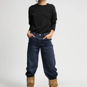 Lola Casademunt Punto | Sudaderas<Jersey punto logo strass KAKI
