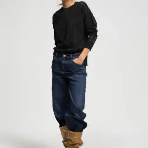 Lola Casademunt Punto | Sudaderas<Jersey punto logo strass KAKI