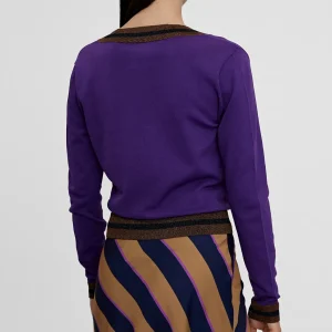 Lola Casademunt Punto<Jersey punto lurex LILA
